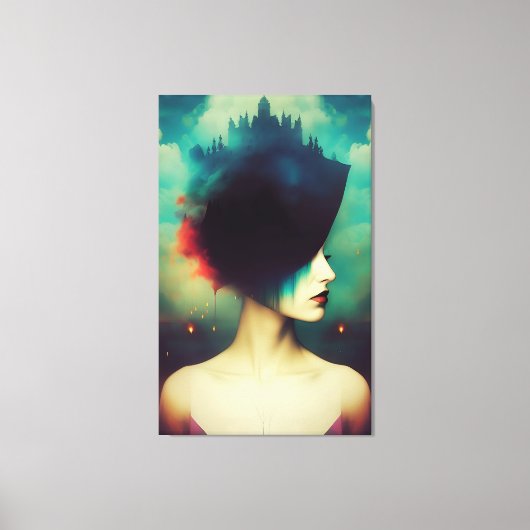 De Vrouwe van het Kasteel Canvas Afdruk (Voorkant)