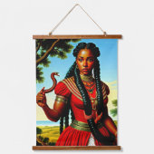 De vrouwelijke arriors hangend wandkleed (Voorkant 2)