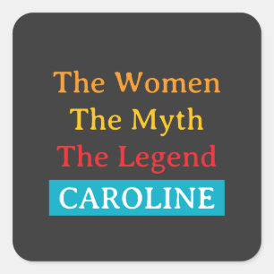 De Vrouwen, De Mythe, De Legende gepersonaliseerd Vierkante Sticker
