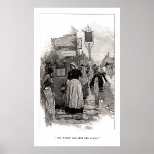 De vrouwen in de straten poster