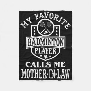 De vrouwen Mijn favoriete speler van Badminton roe Fleece Deken