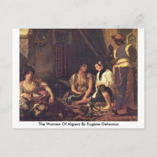 De vrouwen van Algiers door Eugene Delacroix Briefkaart
