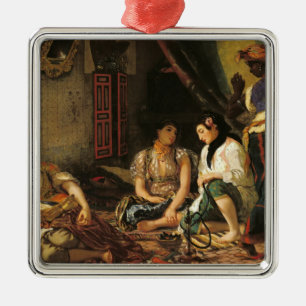 De vrouwen van Algiers in hun appartement, 1834 Metalen Ornament