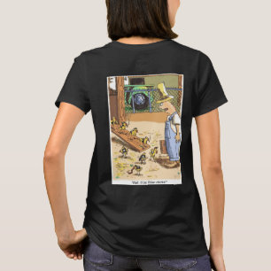 De vrouwen zwart shirt van de Cartoon van de