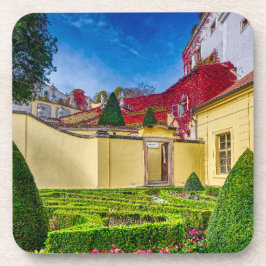 De Vrtba-tuin herfst harde plastic coaster Bier Onderzetter