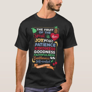 De vrucht van de geest Galaten 5 22 23 T-shirt