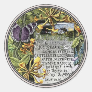 De Vrucht Van De Geest Ronde Sticker