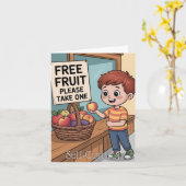 De vrucht van de Geest: zelfbeheersing Kind Kaart (Gele Bloem)