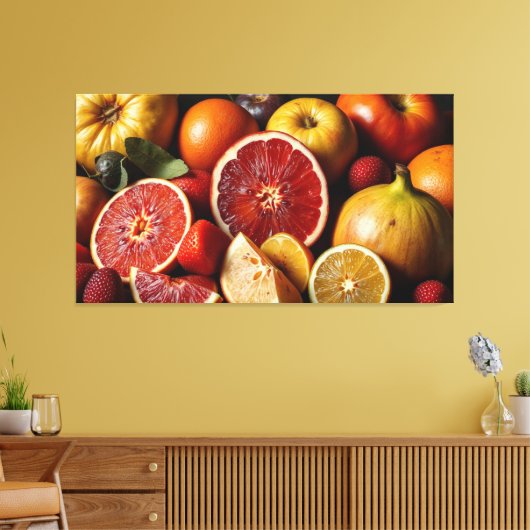 DE VRUCHT VAN HET LEVEN 5 CANVAS AFDRUK (Insitu (Woonkamer))