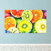 DE VRUCHT VAN HET LEVEN 8 CANVAS AFDRUK (Insitu (Houten vloer))