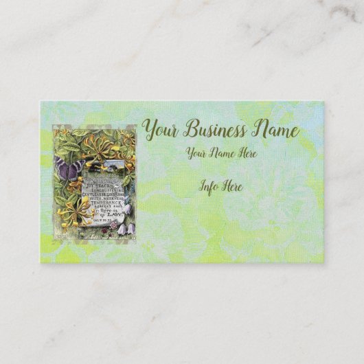 De vruchten van de gedistilleerde drank visitekaartje (Voorkant)