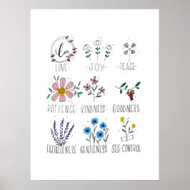 De vruchten van de Gedistilleerde Galatianen 5:22- Poster