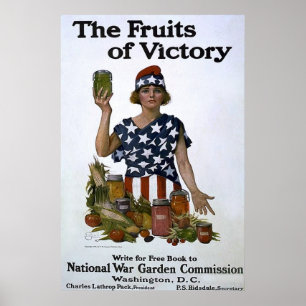 De vruchten van het Poster Overwinning ~ WW1
