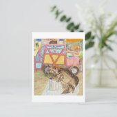 De vuilnisman briefkaart (Staand voorkant)