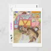 De vuilnisman briefkaart (Voorkant / Achterkant)