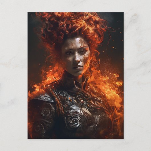 De vuurgodin briefkaart (Voorkant)
