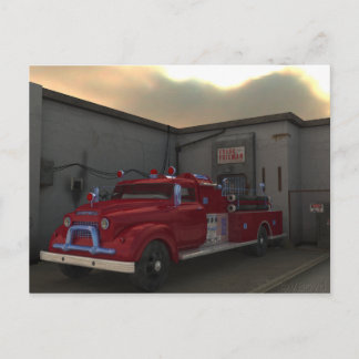 De vuurmotor briefkaart