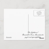 De vuurtoren. Briefkaart (Achterkant)