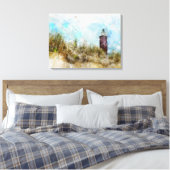 De vuurtoren canvas afdruk (Insitu (Slaapkamer))