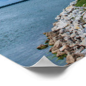 De vuurtoren in het meer van Hefner, Oklahoma City Poster (Hoek)