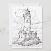 De vuurtoren | Kleur je eigen groet (Voorkant)