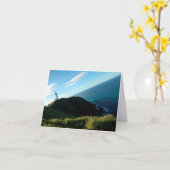 De Vuurtoren ~ Notecard van de Baai van Byron Kaart (Gele Bloem)
