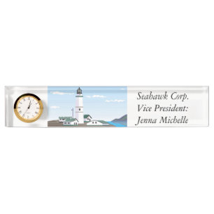 De vuurtoren op het plein - naambordje