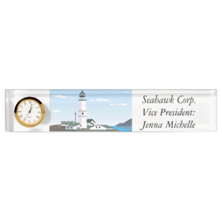 De vuurtoren op het plein - naambordje