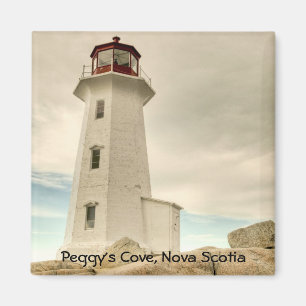 De vuurtoren, Peggy's Cove, Nova Scotia. Magneet