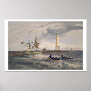 De vuurtoren van Cape Chersonese, bord van 'The Th Poster