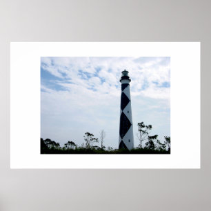 De vuurtoren van Cape Lookout Poster