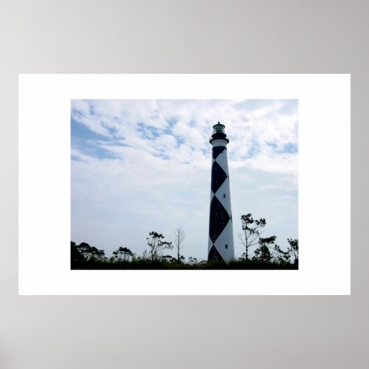 De vuurtoren van Cape Lookout Poster (Voorkant)