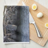 De vuurtoren van Cape Neddick, York, Maine Theedoek (Quarter Fold)