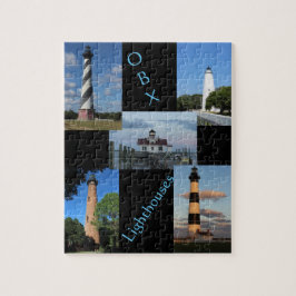 De vuurtoren van de buitenbanken legpuzzel