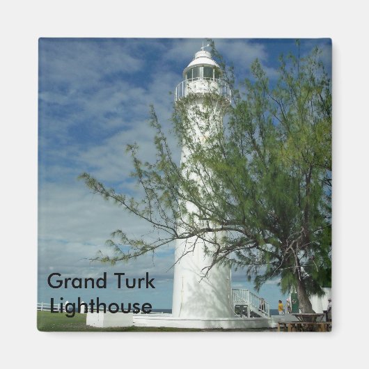 De vuurtoren van Grand Turk Magneet (Voorkant)