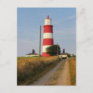 De vuurtoren van Happisburgh in Norfolk Briefkaart