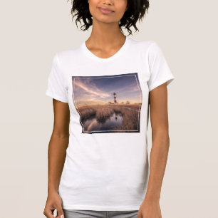 De vuurtoren van het eiland Bodie op Sunset T-shirt