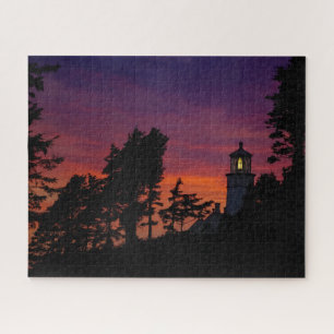 De vuurtoren van het Heceta-hoofd aan de kust van Legpuzzel