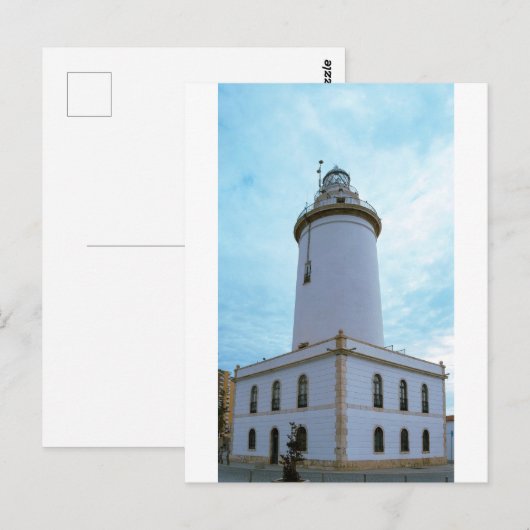 De vuurtoren van La Farola in Malaga Spanje Briefkaart (Voorkant / Achterkant)