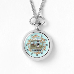 De vuurtoren van Pennsylvania Shell Horloge