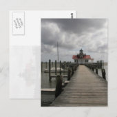 De vuurtoren van Roanoke Marshes Briefkaart (Voorkant / Achterkant)