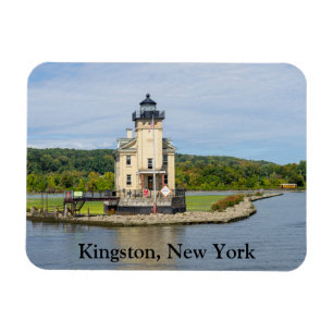 De vuurtoren van Rondout in New York Magneet