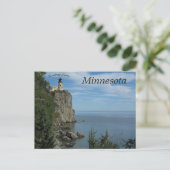 De vuurtoren van Split Rock in Minnesota Briefkaart (Staand voorkant)