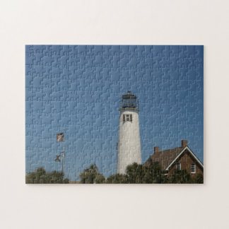 De vuurtoren van St. George Island in Eastpoint, F Legpuzzel