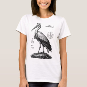 De Waakzame Ooievaar van Halphas T-shirt