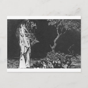 De waanzin van angst door Francisco Goya Briefkaart