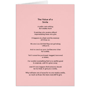 De waarde van een glimlach