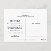 De waardeloze liefde verandert de Datum Briefkaart (Achterkant)