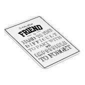 De Waardering van de vriend Dank u het manuscript  Magneet (Rechterzijde)