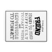 De Waardering van de vriend Dank u het manuscript  Magneet (Horizontaal)